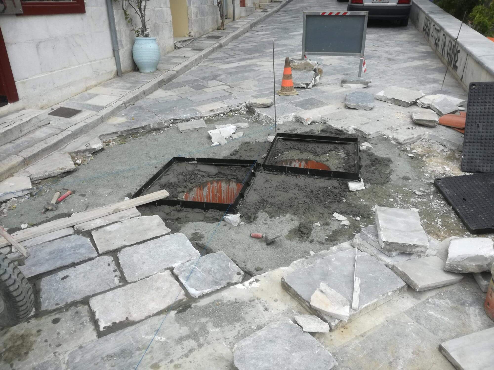 Πλακοστρώσεις Ερμούπολη